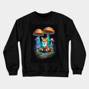 magic, glow, symmetrical, purple, teal, wings, ornamental, ethereal, mystical, luminous, mysterious, soul, vibes, elegance Crewneck Sweatshirt